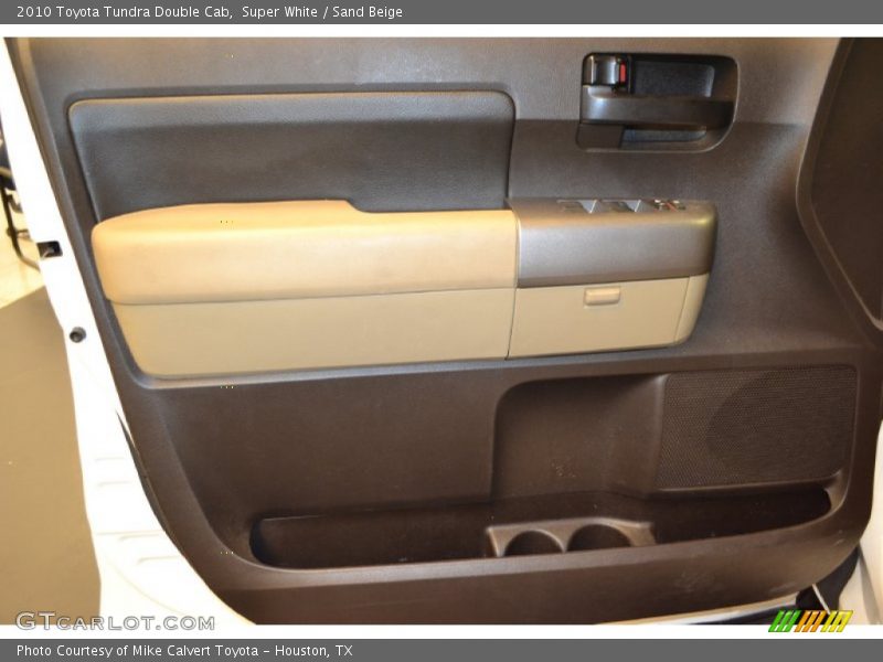 Super White / Sand Beige 2010 Toyota Tundra Double Cab