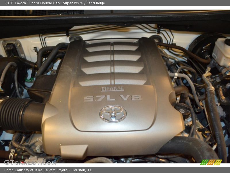 Super White / Sand Beige 2010 Toyota Tundra Double Cab