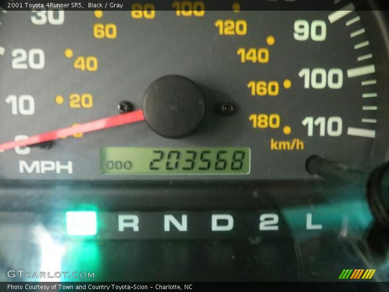 Black / Gray 2001 Toyota 4Runner SR5