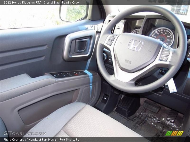 Crystal Black Pearl / Gray 2012 Honda Ridgeline RTS