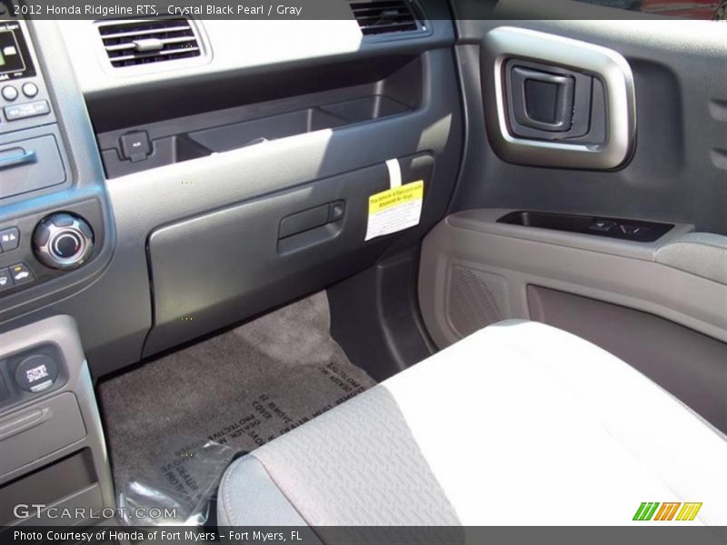 Crystal Black Pearl / Gray 2012 Honda Ridgeline RTS