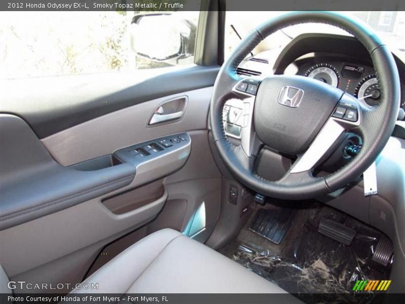 Smoky Topaz Metallic / Truffle 2012 Honda Odyssey EX-L