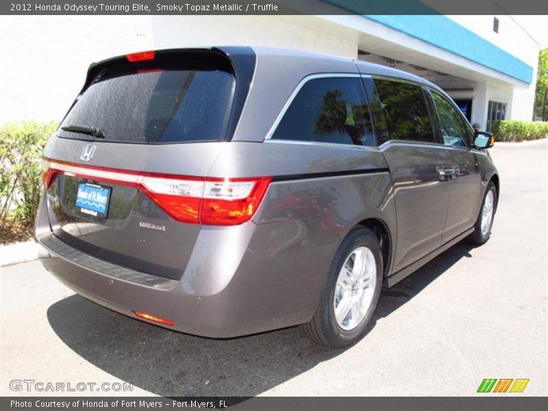 Smoky Topaz Metallic / Truffle 2012 Honda Odyssey Touring Elite