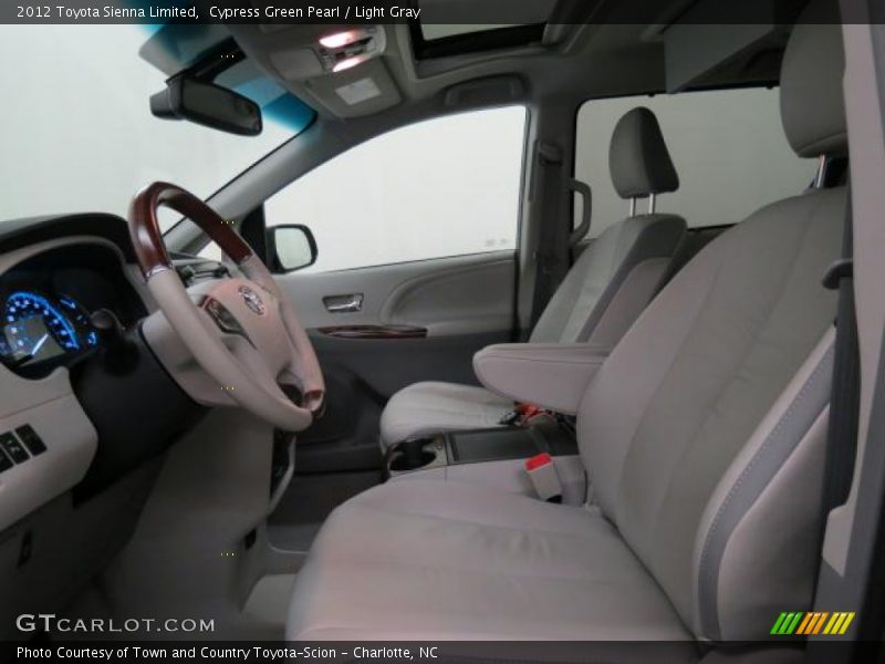 Cypress Green Pearl / Light Gray 2012 Toyota Sienna Limited