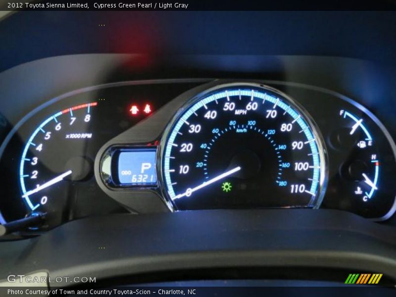 Cypress Green Pearl / Light Gray 2012 Toyota Sienna Limited