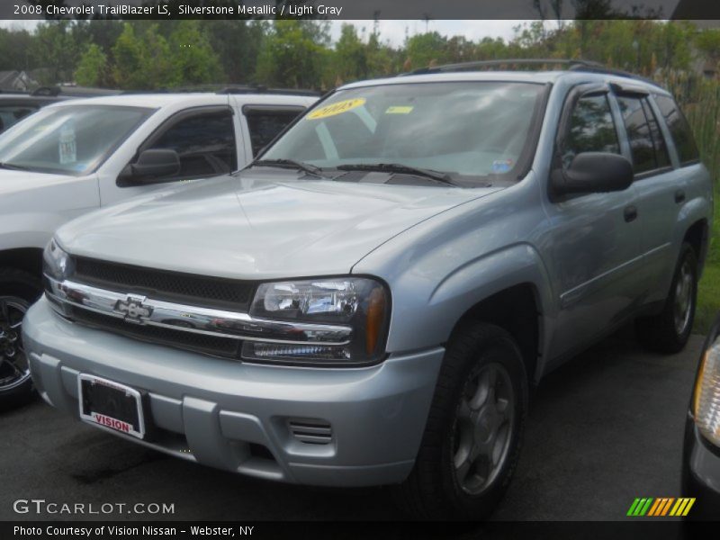 Silverstone Metallic / Light Gray 2008 Chevrolet TrailBlazer LS