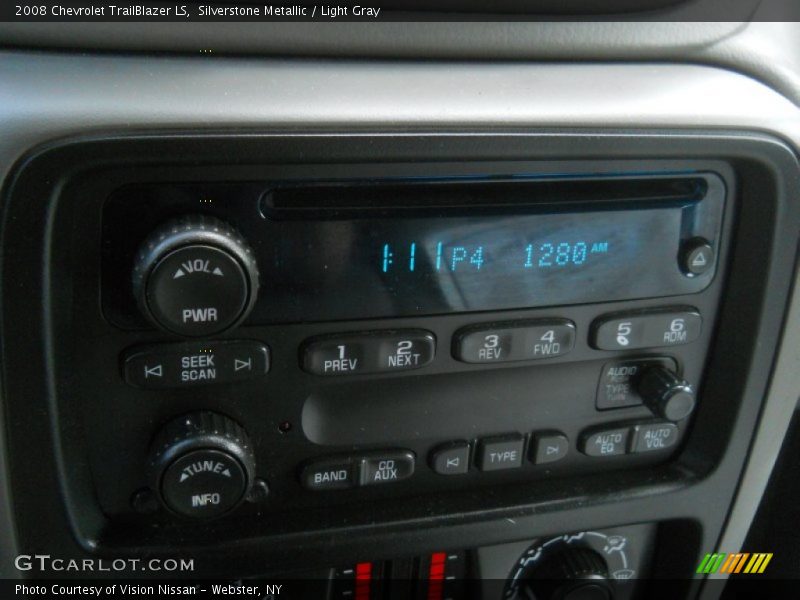 Silverstone Metallic / Light Gray 2008 Chevrolet TrailBlazer LS