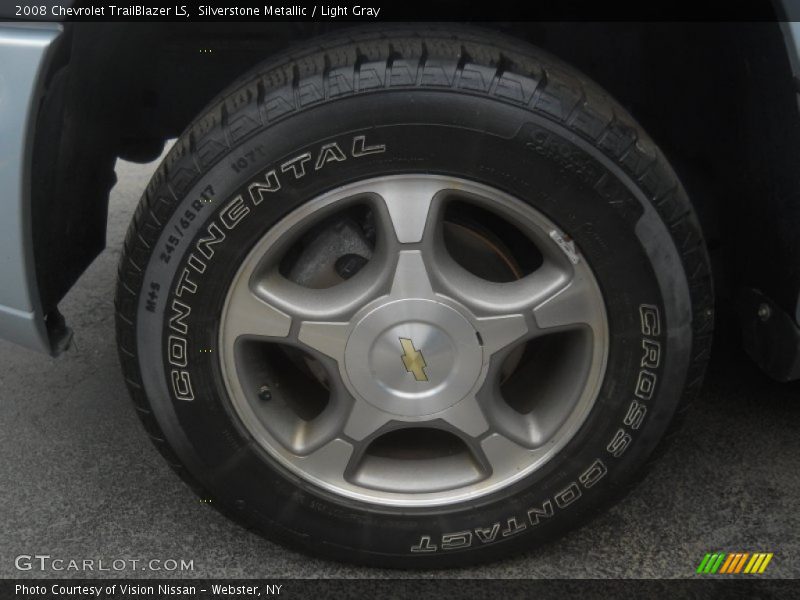 Silverstone Metallic / Light Gray 2008 Chevrolet TrailBlazer LS