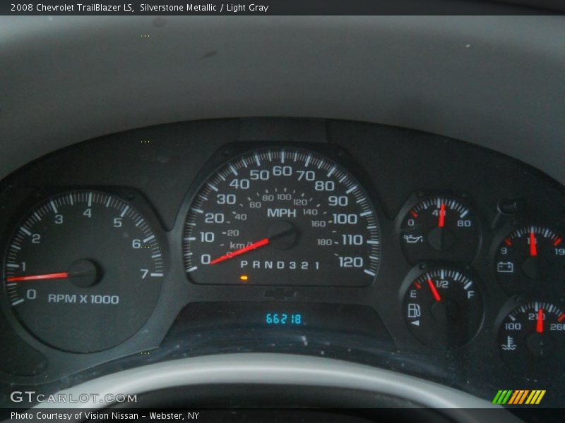 Silverstone Metallic / Light Gray 2008 Chevrolet TrailBlazer LS