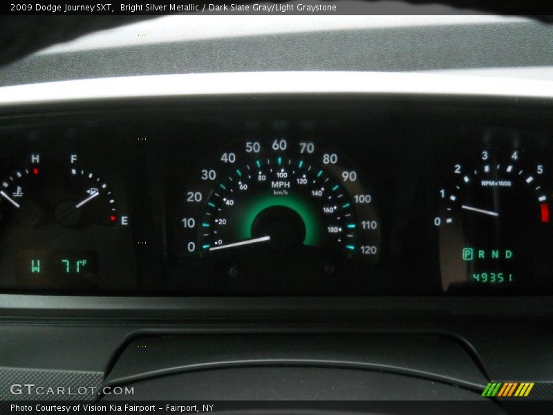 Bright Silver Metallic / Dark Slate Gray/Light Graystone 2009 Dodge Journey SXT