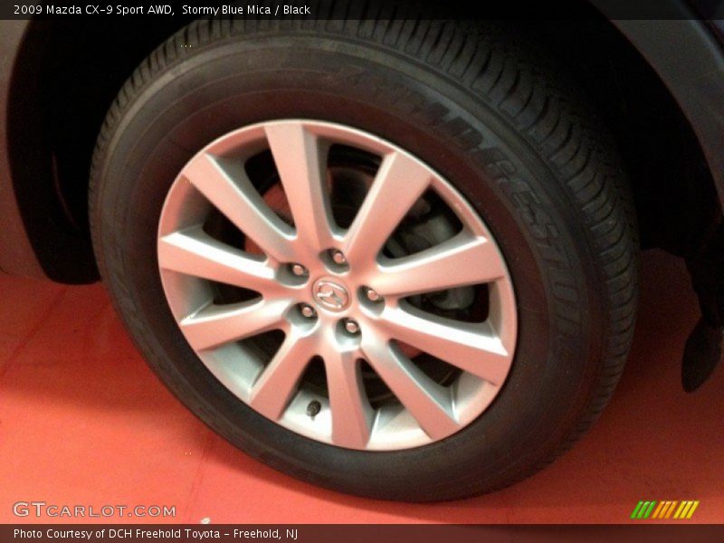 Stormy Blue Mica / Black 2009 Mazda CX-9 Sport AWD