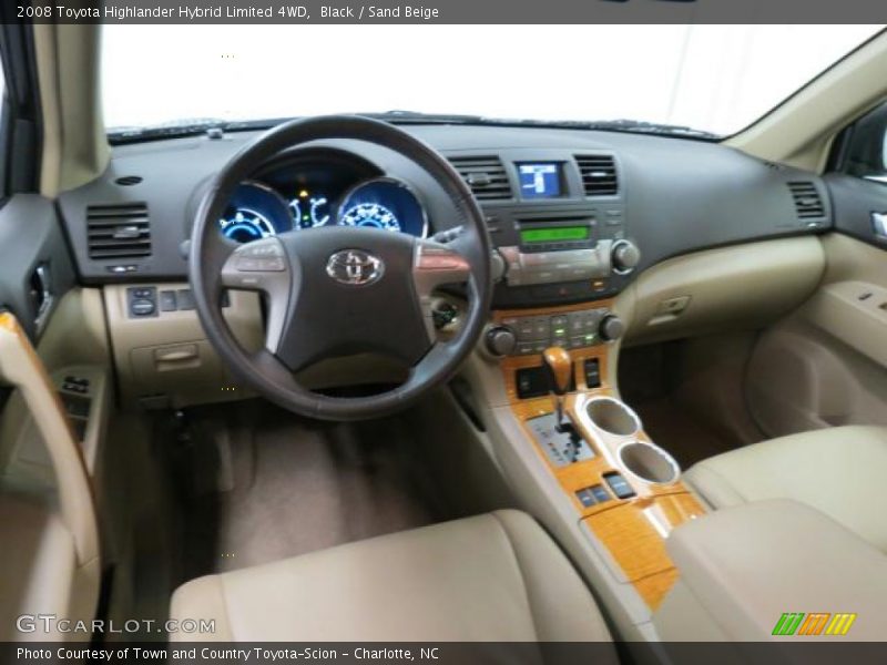 Black / Sand Beige 2008 Toyota Highlander Hybrid Limited 4WD