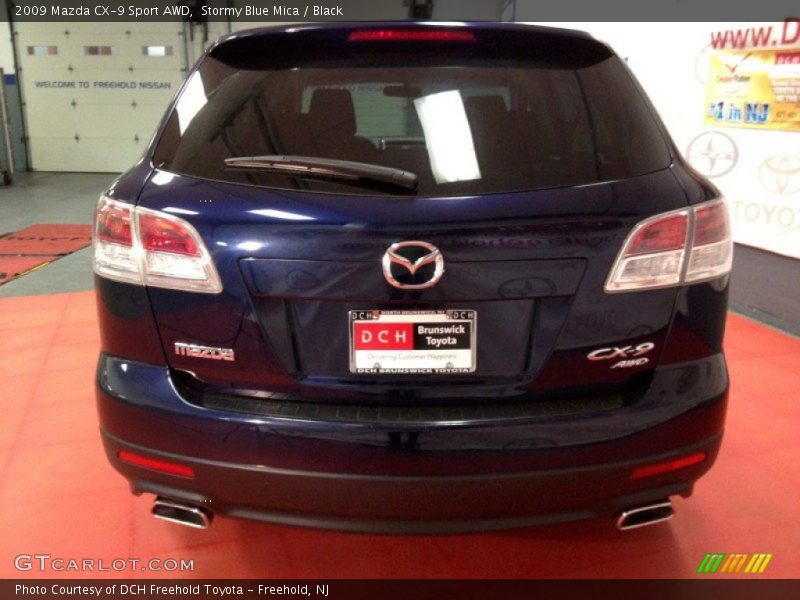 Stormy Blue Mica / Black 2009 Mazda CX-9 Sport AWD