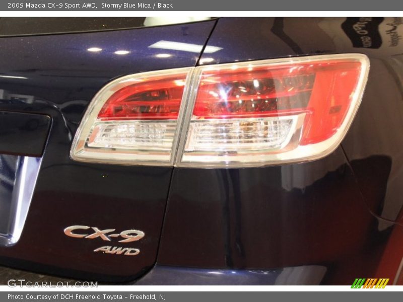 Stormy Blue Mica / Black 2009 Mazda CX-9 Sport AWD