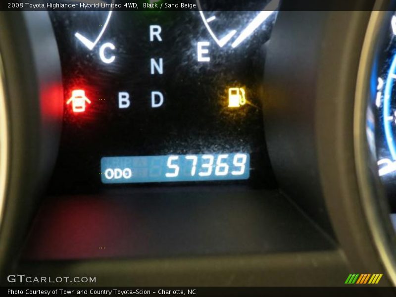 Black / Sand Beige 2008 Toyota Highlander Hybrid Limited 4WD