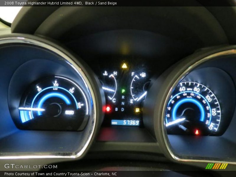 Black / Sand Beige 2008 Toyota Highlander Hybrid Limited 4WD