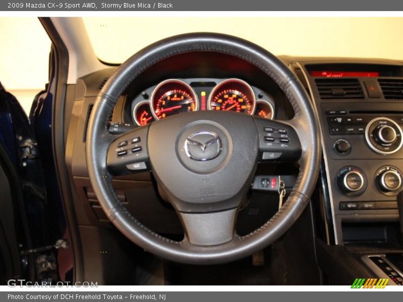 Stormy Blue Mica / Black 2009 Mazda CX-9 Sport AWD