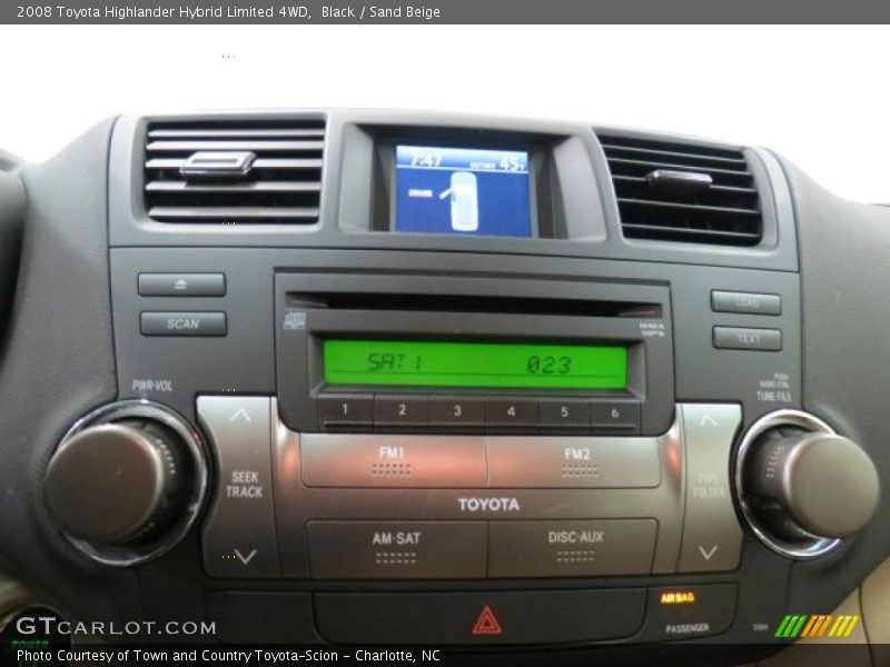 Black / Sand Beige 2008 Toyota Highlander Hybrid Limited 4WD