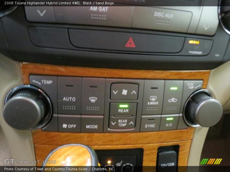 Black / Sand Beige 2008 Toyota Highlander Hybrid Limited 4WD