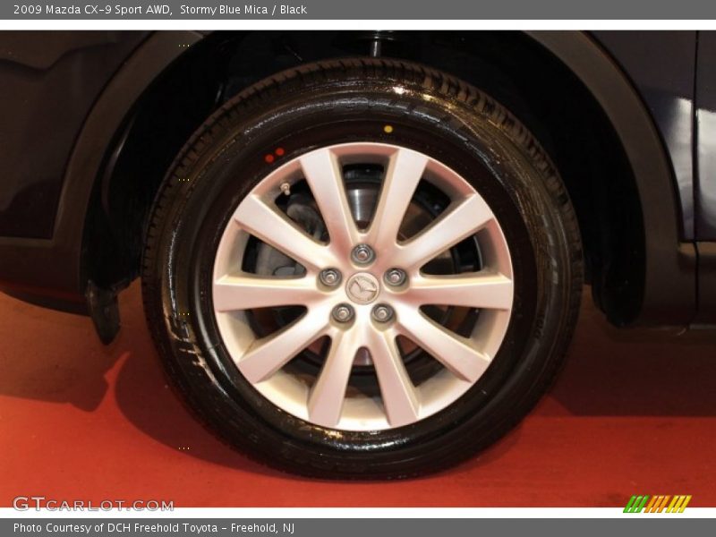 Stormy Blue Mica / Black 2009 Mazda CX-9 Sport AWD
