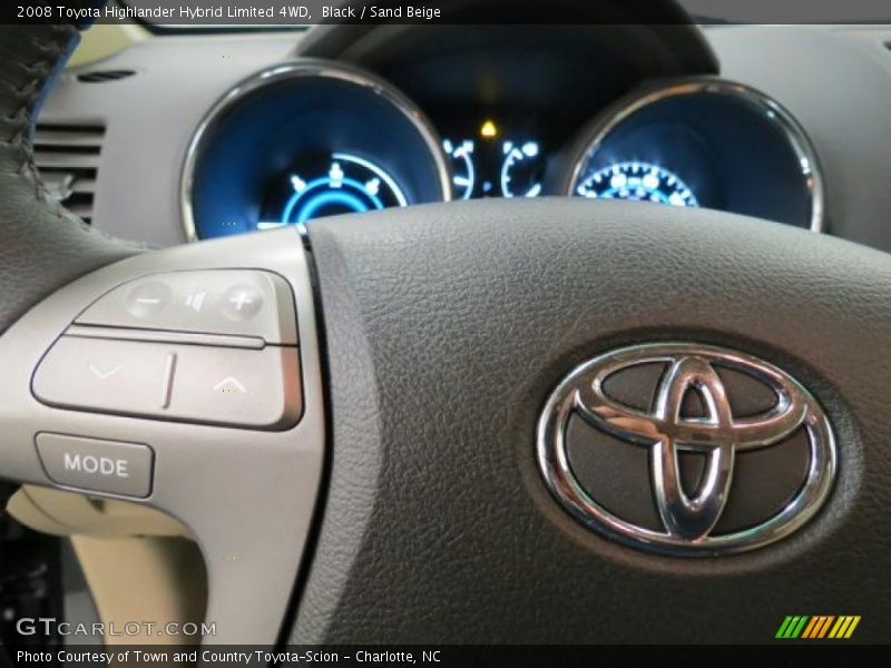 Black / Sand Beige 2008 Toyota Highlander Hybrid Limited 4WD