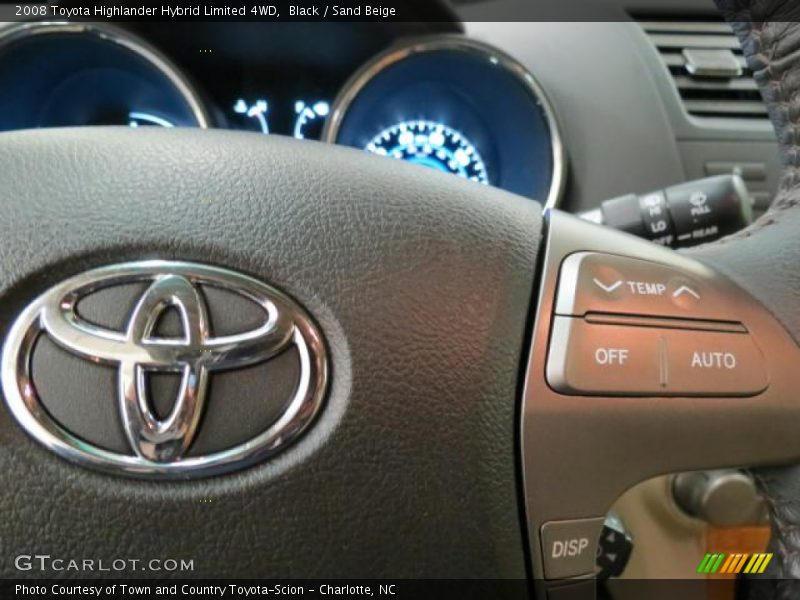 Black / Sand Beige 2008 Toyota Highlander Hybrid Limited 4WD