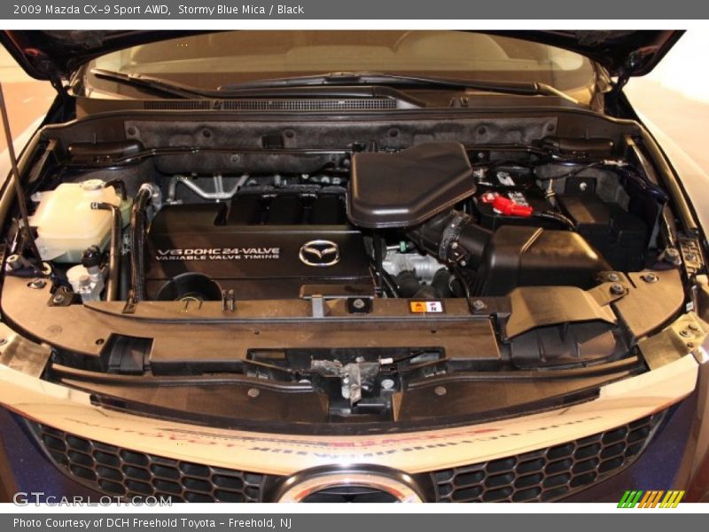 Stormy Blue Mica / Black 2009 Mazda CX-9 Sport AWD