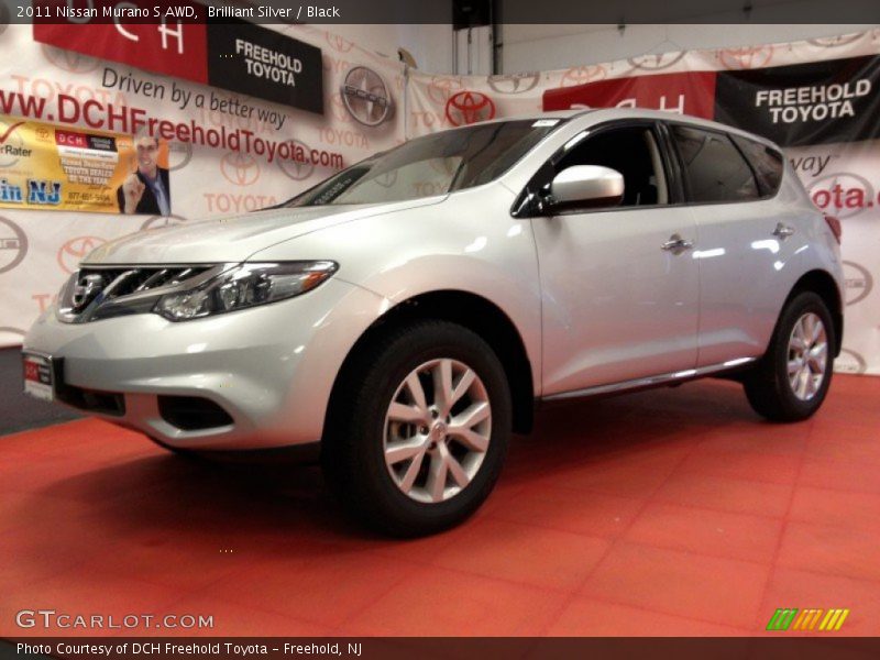 Brilliant Silver / Black 2011 Nissan Murano S AWD