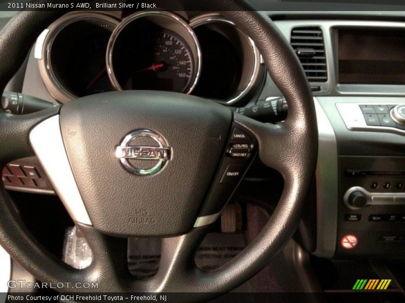 Brilliant Silver / Black 2011 Nissan Murano S AWD