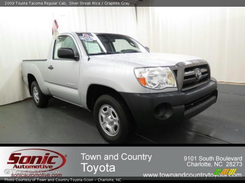 Silver Streak Mica / Graphite Gray 2009 Toyota Tacoma Regular Cab