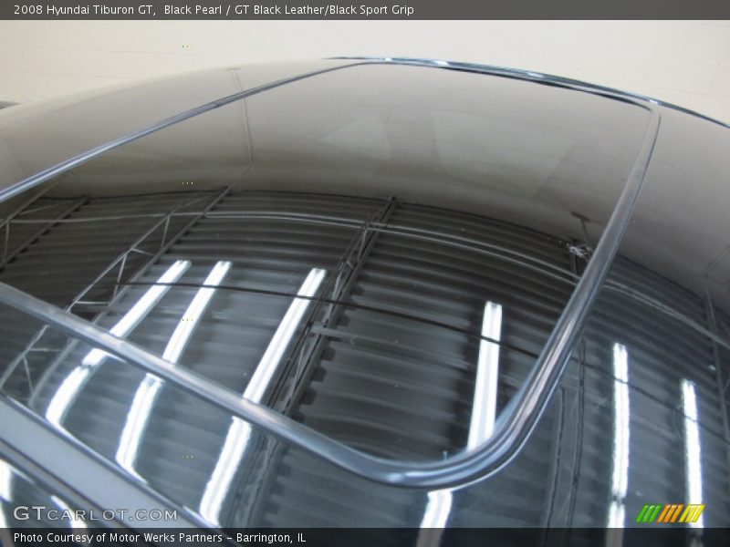 Black Pearl / GT Black Leather/Black Sport Grip 2008 Hyundai Tiburon GT