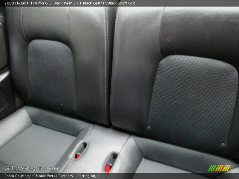 Black Pearl / GT Black Leather/Black Sport Grip 2008 Hyundai Tiburon GT