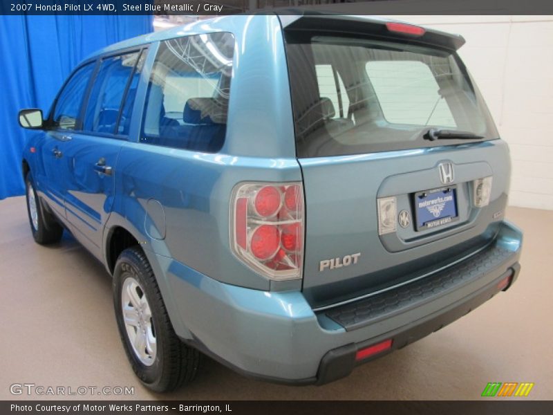 Steel Blue Metallic / Gray 2007 Honda Pilot LX 4WD