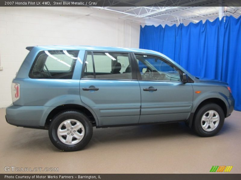 Steel Blue Metallic / Gray 2007 Honda Pilot LX 4WD
