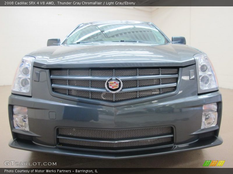 Thunder Gray ChromaFlair / Light Gray/Ebony 2008 Cadillac SRX 4 V8 AWD