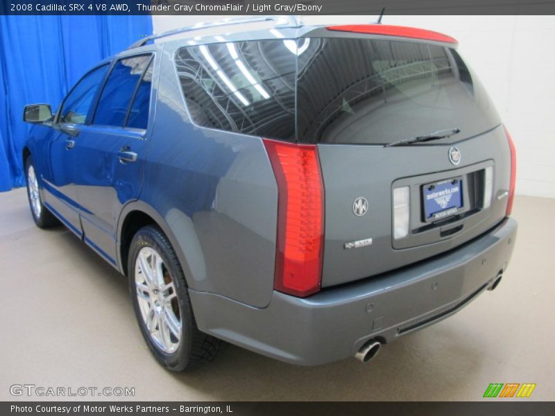Thunder Gray ChromaFlair / Light Gray/Ebony 2008 Cadillac SRX 4 V8 AWD