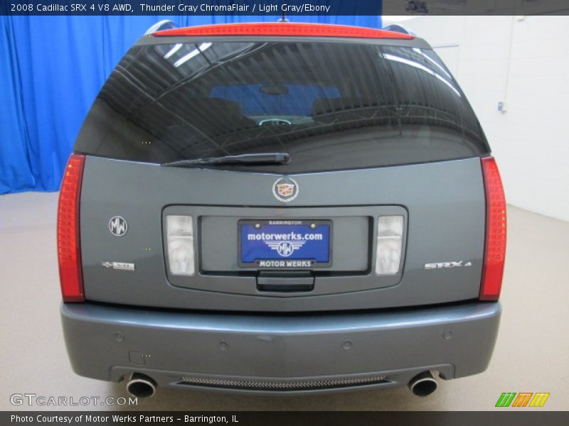 Thunder Gray ChromaFlair / Light Gray/Ebony 2008 Cadillac SRX 4 V8 AWD