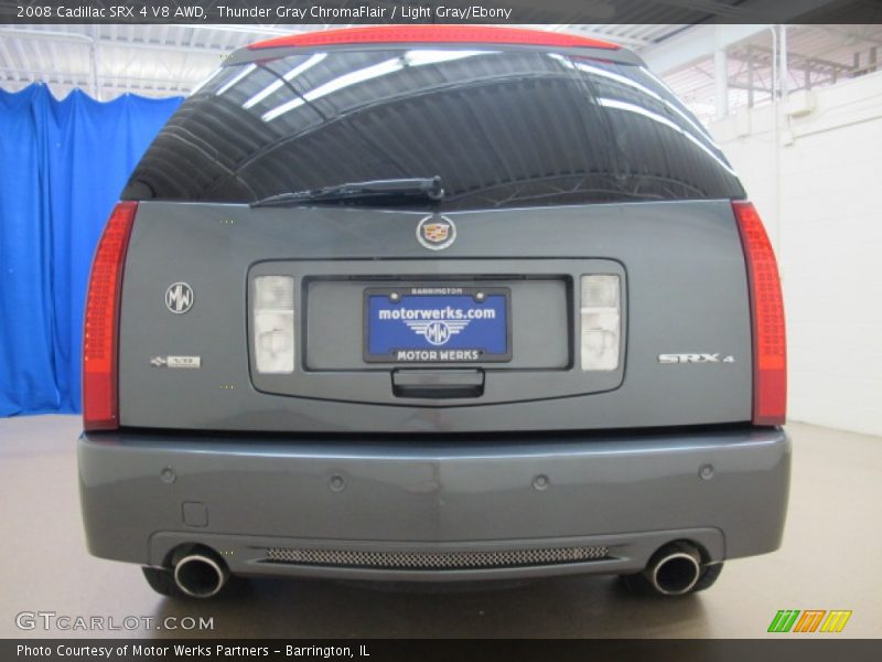 Thunder Gray ChromaFlair / Light Gray/Ebony 2008 Cadillac SRX 4 V8 AWD