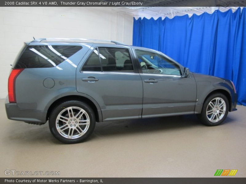 Thunder Gray ChromaFlair / Light Gray/Ebony 2008 Cadillac SRX 4 V8 AWD
