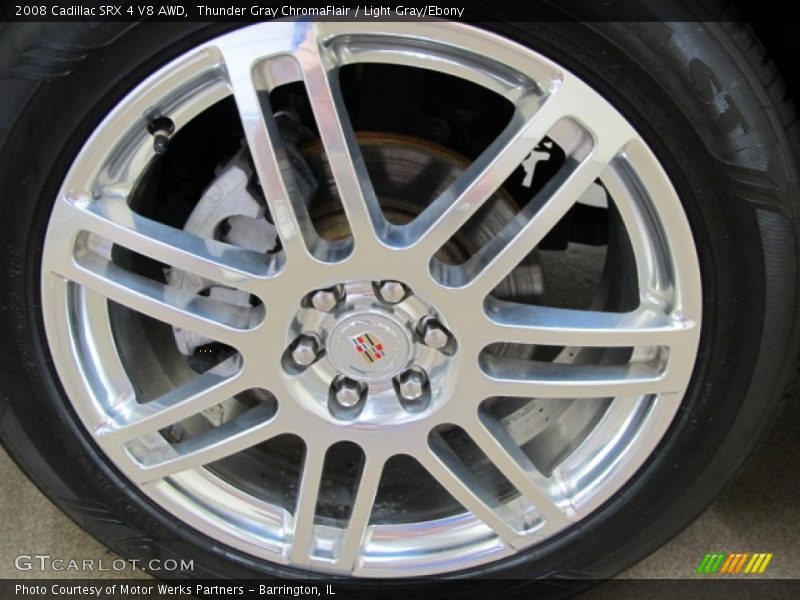 Thunder Gray ChromaFlair / Light Gray/Ebony 2008 Cadillac SRX 4 V8 AWD