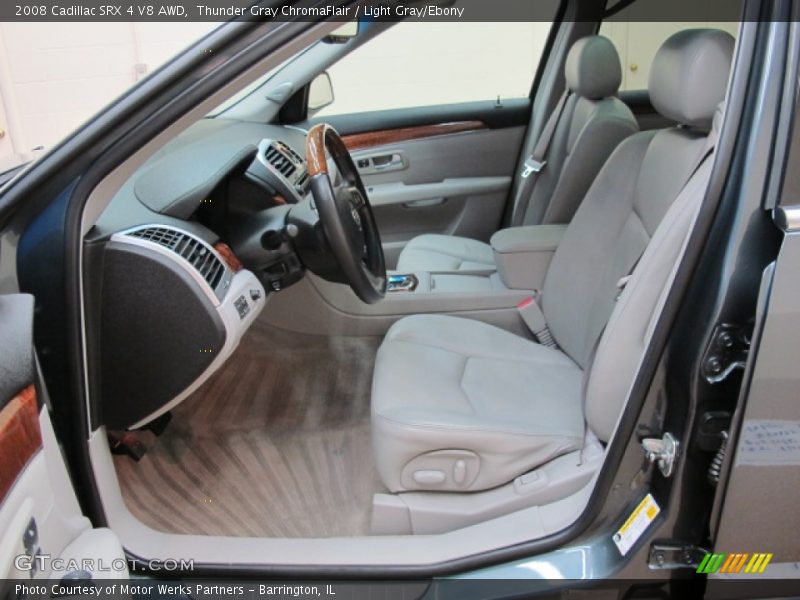 Thunder Gray ChromaFlair / Light Gray/Ebony 2008 Cadillac SRX 4 V8 AWD