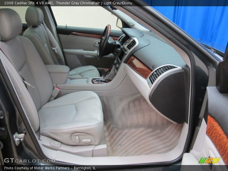 Thunder Gray ChromaFlair / Light Gray/Ebony 2008 Cadillac SRX 4 V8 AWD