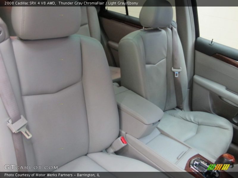 Thunder Gray ChromaFlair / Light Gray/Ebony 2008 Cadillac SRX 4 V8 AWD