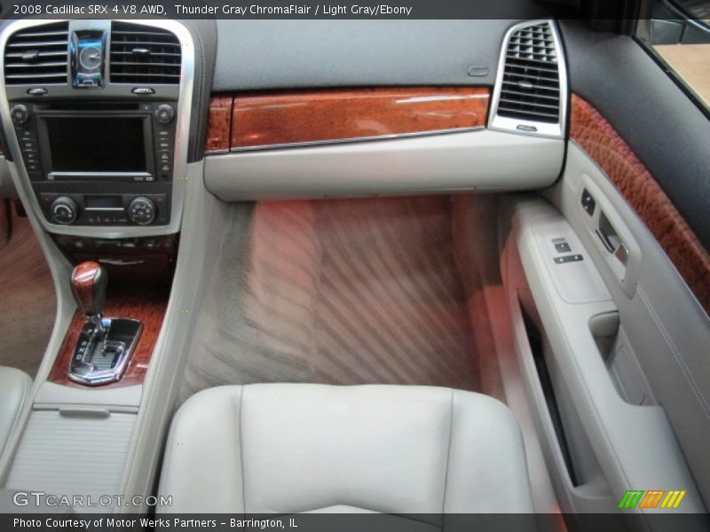 Thunder Gray ChromaFlair / Light Gray/Ebony 2008 Cadillac SRX 4 V8 AWD