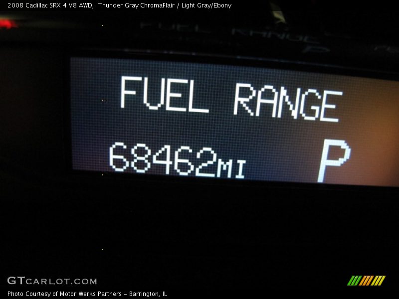 Thunder Gray ChromaFlair / Light Gray/Ebony 2008 Cadillac SRX 4 V8 AWD