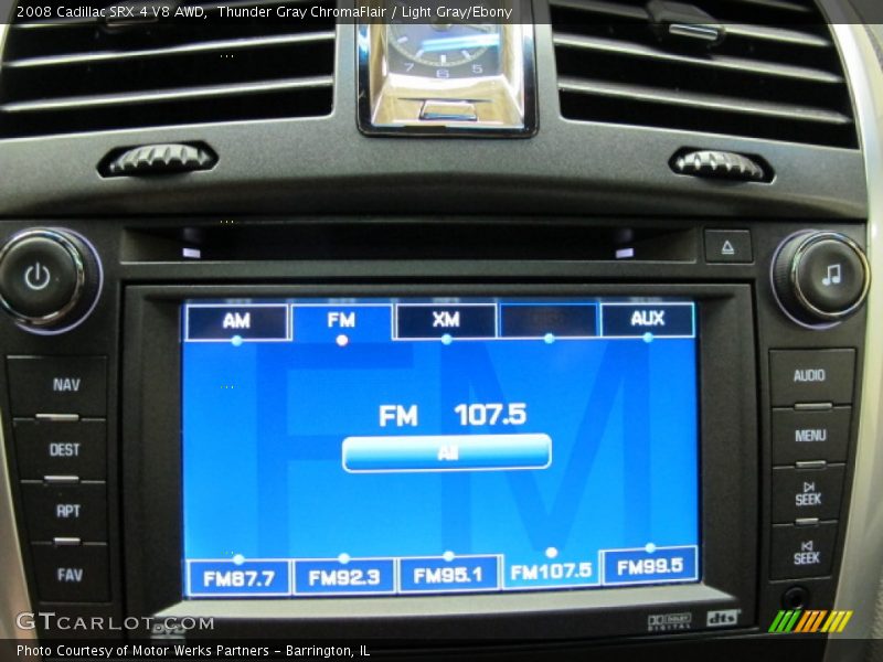 Thunder Gray ChromaFlair / Light Gray/Ebony 2008 Cadillac SRX 4 V8 AWD