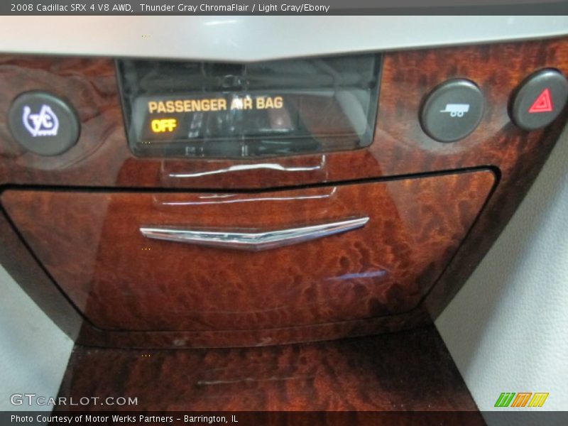 Thunder Gray ChromaFlair / Light Gray/Ebony 2008 Cadillac SRX 4 V8 AWD