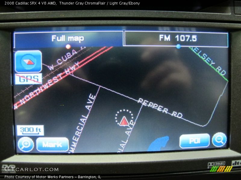 Thunder Gray ChromaFlair / Light Gray/Ebony 2008 Cadillac SRX 4 V8 AWD