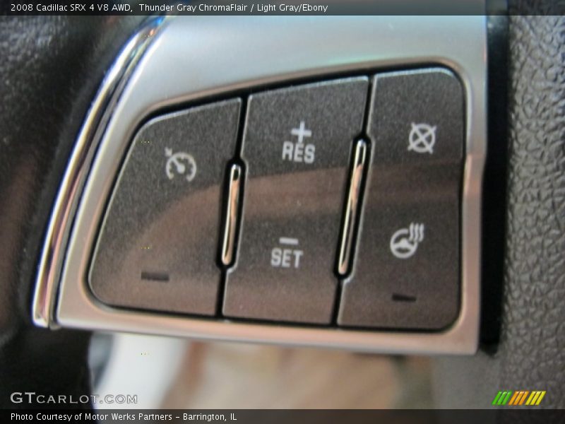 Thunder Gray ChromaFlair / Light Gray/Ebony 2008 Cadillac SRX 4 V8 AWD
