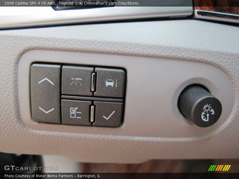 Thunder Gray ChromaFlair / Light Gray/Ebony 2008 Cadillac SRX 4 V8 AWD